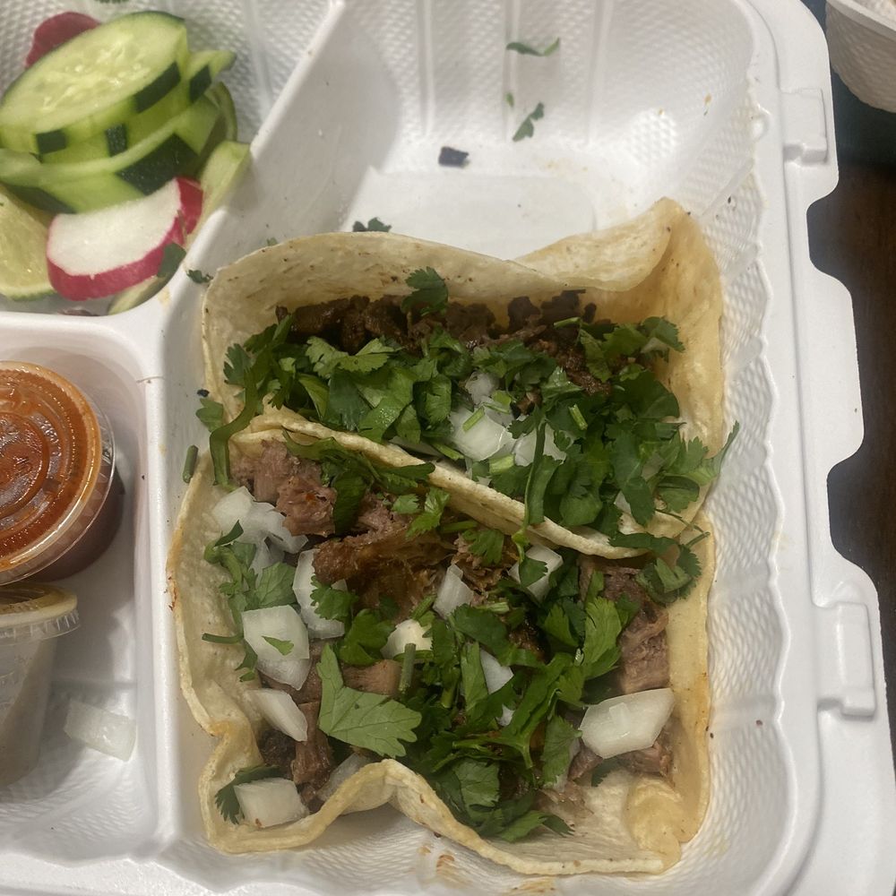 Beef Tongue and carne asada taco Beef Tongue and carne asada taco