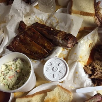 Archibald's BBQ - So good. Ribs were crispy and juicy. Pulled pork, yum. Chicken delicious and moist. Cole slaw creamy. - Barbeque Near Me - Northport, Alabama