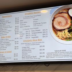 Kyushu Grill - Menu