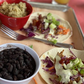 Taco Boy - a plate of black beans, rice, and salad - Mexican Near Me - Folly Beach, South Carolina Taco Boy - a plate of black beans, rice, and salad - Mexican Near Me - Folly Beach, South Carolina