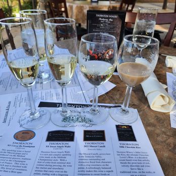 Thornton Winery - My favorite Sweet wine flight - Wineries Near Me - Temecula, California