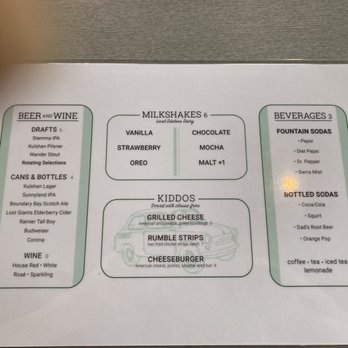 The Filling Station - Menu - Cocktail Bars Near Me - Bellingham, Washington