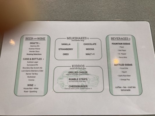 Menu photo 5 The Filling Station Bellingham, WA