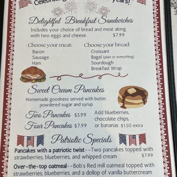 Cascade Cafe - Special Menu - Breakfast & Brunch Near Me - Ferdinand, Indiana
