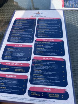 Menu photo 1 Jimmy B's Beach Bar St. Pete Beach, FL Menu photo 1 Jimmy B's Beach Bar St. Pete Beach, FL