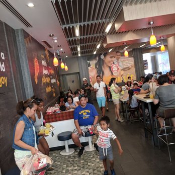Jollibee - Dining area at 11:35 am - Fast Food Near Me - Scarborough, Alberta