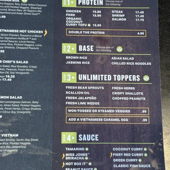 Asian Box - Pruneyard - Menu - Asian Fusion Near Me - Campbell, California