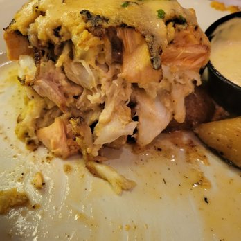 Angie's Seafood - Inside the stuffed salmon. Need Isay more? - Seafood Near Me - Baltimore, Maryland