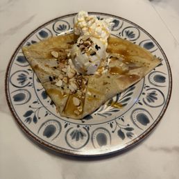 Caramel and Almond Crepe