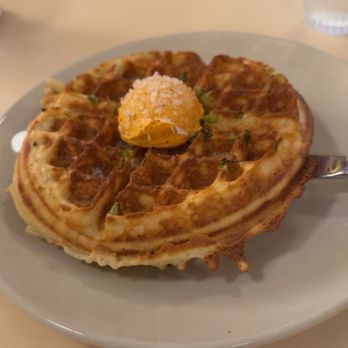 Agnes and Sherman - Savory scallion waffle - Diners Near Me - Houston, Texas