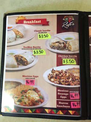 Menu photo 1 Rufis Restaurant Tyler, TX Menu photo 1 Rufis Restaurant Tyler, TX