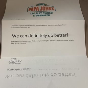 Papa Johns Pizza - Voucher - Pizza Near Me - Castle Rock, Colorado Papa Johns Pizza - Voucher - Pizza Near Me - Castle Rock, Colorado