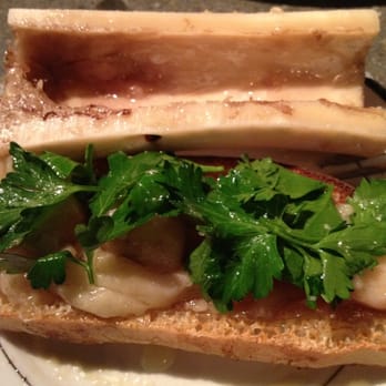 Green Pig Bistro - bone marrow on toast w/ onion jam and parsley - New American Near Me - Arlington, Virginia