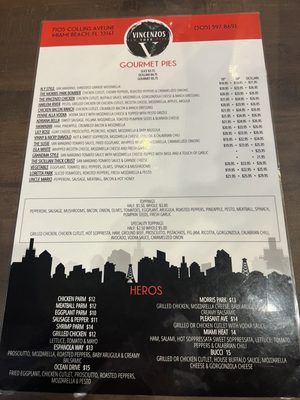Menu photo 2 Vincenzos NY Pizza Miami Beach, FL