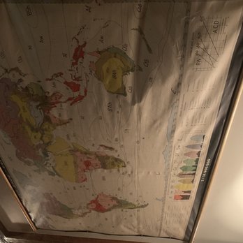 Maps Bar - Maps decorating the ceiling - Coffee & Tea Near Me - Portland, Maine
