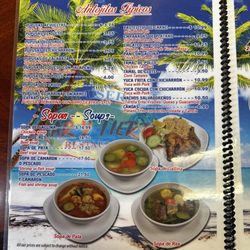 Mar y Tierra Pupuseria y Restaurant - Menu
