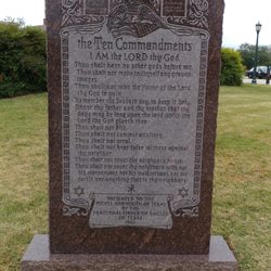 Ten Commandments Monument - Ten Commandments Monument at the Texas State Capitol