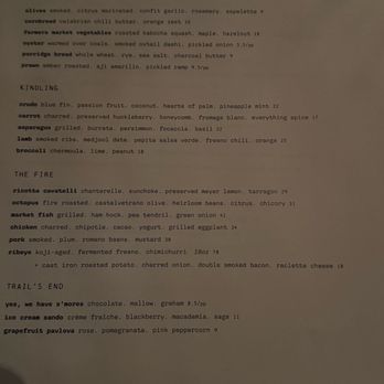 Campfire - Menu Nov - New American Near Me - Carlsbad, California Campfire - Menu Nov - New American Near Me - Carlsbad, California