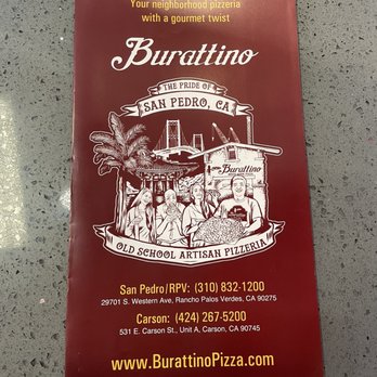 Burattino Brick Oven Pizza - Pizza Near Me - Carson, California