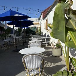Nice open patio on a Saturday morning