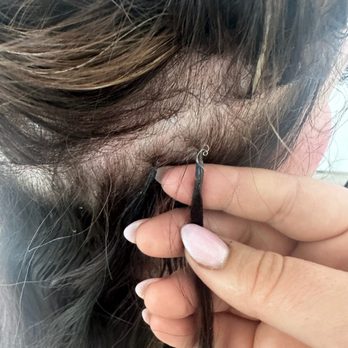 Bolt Collective Salon - Bonds are messy with thin adhesive residue sticking out - Hair Salons Near Me - Pleasanton, California Bolt Collective Salon - Bonds are messy with thin adhesive residue sticking out - Hair Salons Near Me - Pleasanton, California
