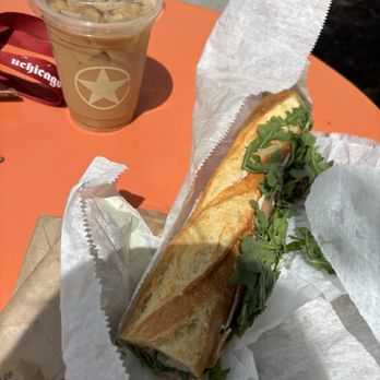 On the Rise Artisan Breads - Prosciutto Sandwich (prosciutto, honey butter, arugula on a baguette) - Bakeries Near Me - Cleveland Heights, Ohio On the Rise Artisan Breads - Prosciutto Sandwich (prosciutto, honey butter, arugula on a baguette) - Bakeries Near Me - Cleveland Heights, Ohio