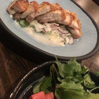 Sparrow + Wolf - Pork belly with Thai fresh & pickled veggies - New American Near Me - Las Vegas, Nevada