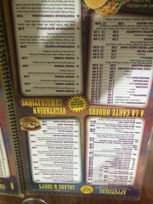 Menu photo 6 Picante's Mexican Grill Restaurant Jackson, MS