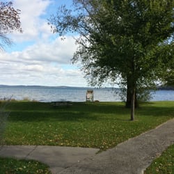 Spring Harbor Beach Park - Beautiful view of the west sidw of Lake Mendota
