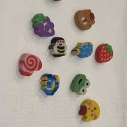 Cute erasers that came with check Cute erasers that came with check