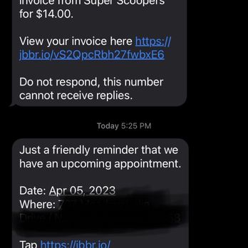 Super Scooper - Proof of text! - Pet Waste Removal Near Me - Oklahoma City, Oklahoma