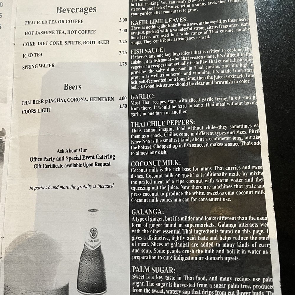 Sala Thai - Menu - Thai Near Me - Rancho Cordova, California Sala Thai - Menu - Thai Near Me - Rancho Cordova, California