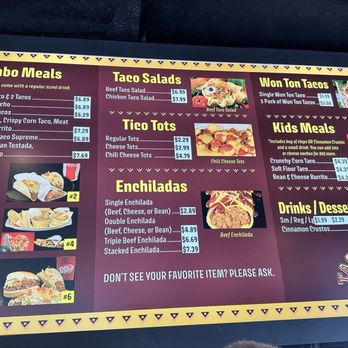 Taco Tico - Menu - Mexican Near Me - Topeka, Kansas Taco Tico - Menu - Mexican Near Me - Topeka, Kansas