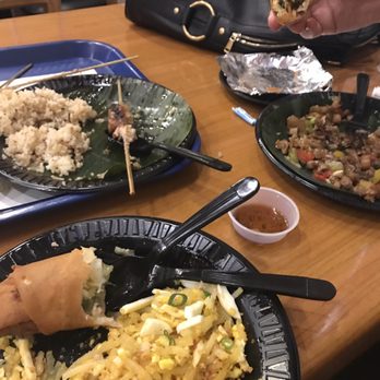 Manila Sunset - So good I couldn't help but dig in.pancit, chicken skewer with garlic fried rice, crispy pork - Filipino Near Me - Rancho Cucamonga, California Manila Sunset - So good I couldn't help but dig in.pancit, chicken skewer with garlic fried rice, crispy pork - Filipino Near Me - Rancho Cucamonga, California