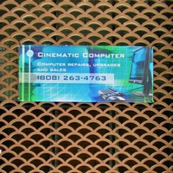 Cinematic Computer - New banner in the front of the shop