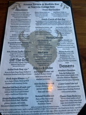 Menu photo 1 Aroma Tavern and Buffalo Bar Fish Camp, CA Menu photo 1 Aroma Tavern and Buffalo Bar Fish Camp, CA