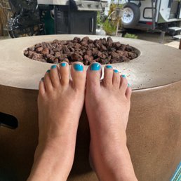 These are some happy feet. Best ever pedicure!