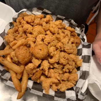 Mudbugs - At the Loop - Combo platter with fried shrimp and crawfish tails - Seafood Markets Near Me - Mobile, Alabama