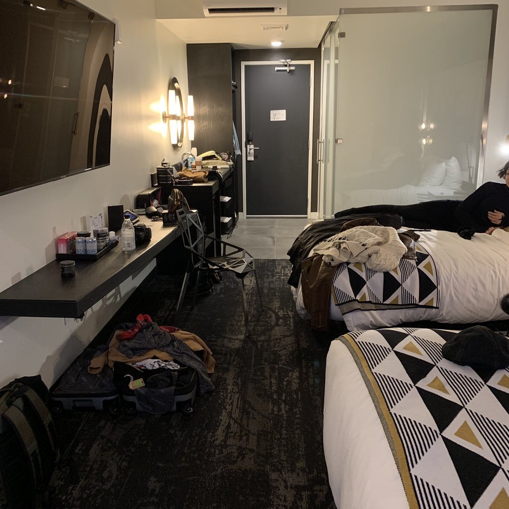 Jupiter NEXT - I know we're a mess, but what a beautiful room! And they have these throws available for sale too! - Hotels Near Me - Portland, Oregon Jupiter NEXT - I know we're a mess, but what a beautiful room! And they have these throws available for sale too! - Hotels Near Me - Portland, Oregon