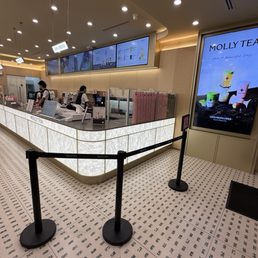 Order from Cashier or 2 Self Kiosk across them against the wall.