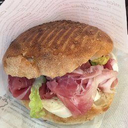 Prosciutto and Mozzarella Sandwich