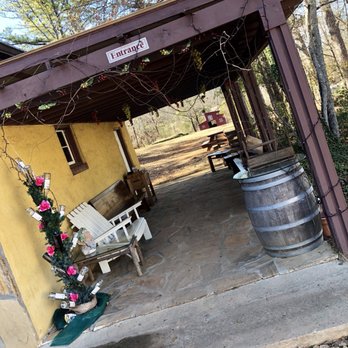 Warm Springs Winery - a patio with wine barrels - Wineries Near Me - Warm Springs, Georgia Warm Springs Winery - a patio with wine barrels - Wineries Near Me - Warm Springs, Georgia