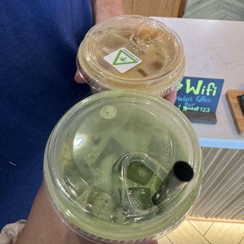 Grinder’s Coffee Bar - Strawberry Matcha latte & sky walker coffee - Coffee & Tea Near Me - Houston, Texas Grinder’s Coffee Bar - Strawberry Matcha latte & sky walker coffee - Coffee & Tea Near Me - Houston, Texas