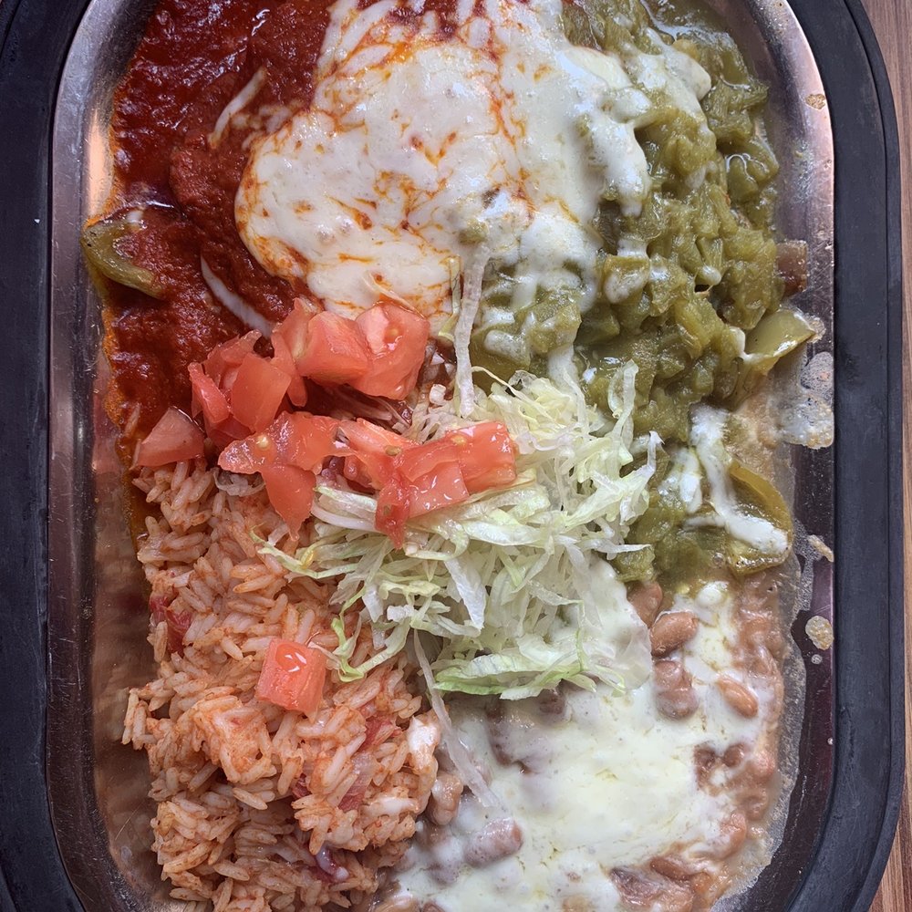 Tomasita's - Grilled Veggie Especial Enchiladas - New Mexican Cuisine Near Me - Santa Fe, New Mexico Tomasita's - Grilled Veggie Especial Enchiladas - New Mexican Cuisine Near Me - Santa Fe, New Mexico