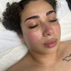 Post Eyebrow Waxing and Custom Facial