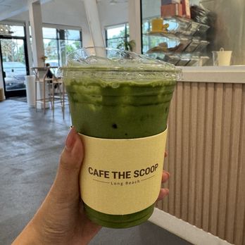 Cafe The Scoop - matcha latte - Cafes Near Me - Long Beach, California
