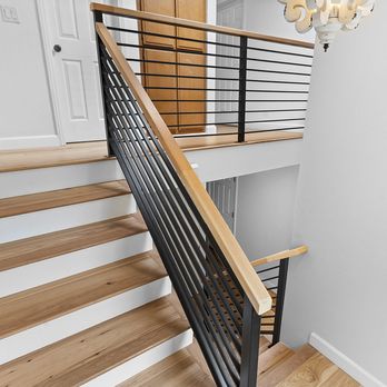 RnD Builders - New stairwell flooring and railing. - General Contractors Near Me - Woodland Hills, California