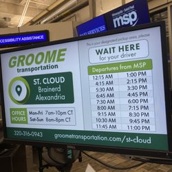 GROOME transportation - 8:00am...no one's here.