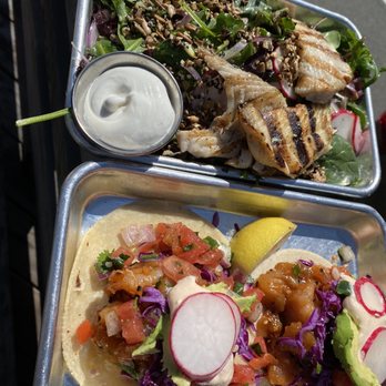 Hook Fish - Grilled rockfish salad and poke tacos - Seafood Near Me - San Francisco, California