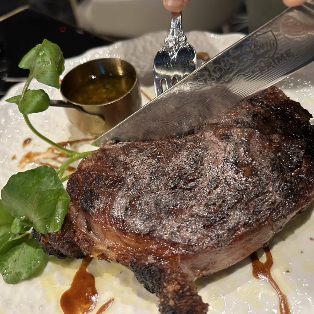 Prime 141 - Rib eye- 5/5. Perfect crisp. Looks burnt but was amazing inside and out. - Steakhouses Near Me - Enterprise, Nevada Prime 141 - Rib eye- 5/5. Perfect crisp. Looks burnt but was amazing inside and out. - Steakhouses Near Me - Enterprise, Nevada